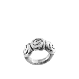 Anillo triple espiral lisa
