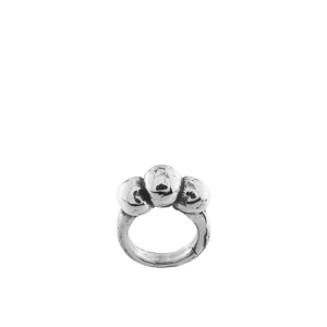 Anillo liso 3 bolas