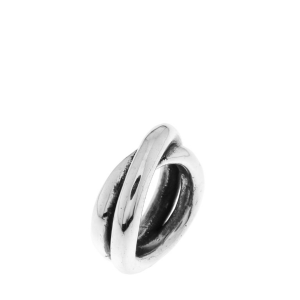 Anillo liso cruzado