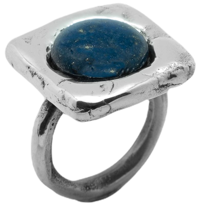 Anillo Carré Lapizlázuli